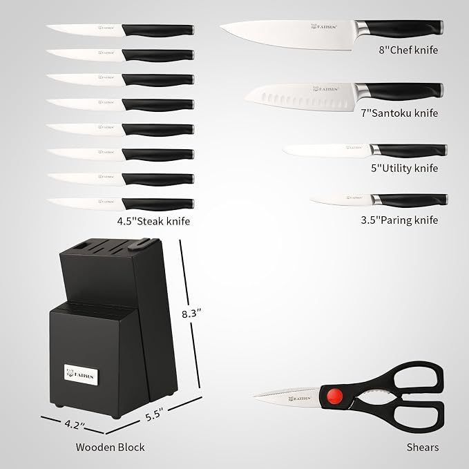 15-Piece Kitchen Knife Set - Image 2
