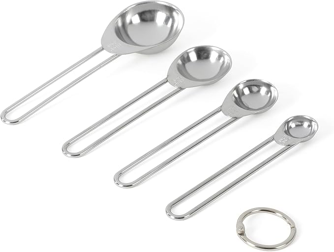 Martha Stewart Richburn 4-Piece Stainless Steel Measuring Spoons Set – Durable - Image 4