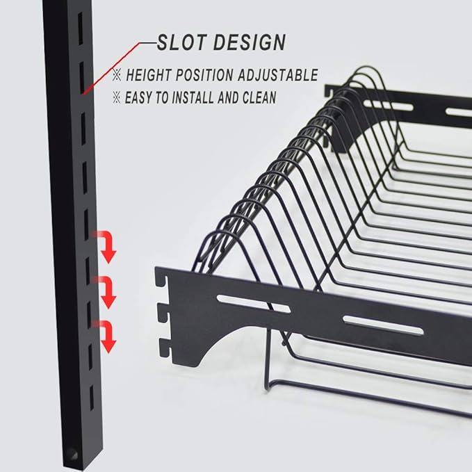 junyuan Kitchen Dish Rack, Hanging Dish Drying Rack Organizer Storage Shelf - Image 4