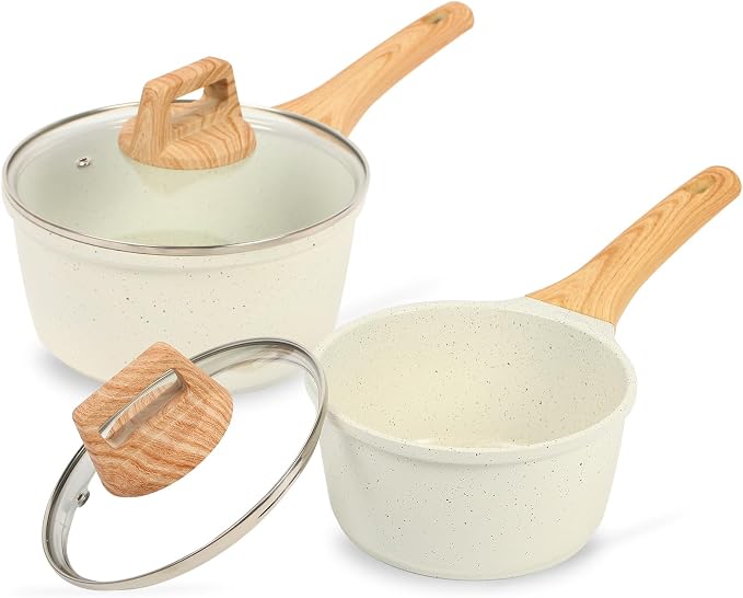 ESLITE LIFE 1.5 QT & 2.5 QT Sauce Pan Set by ESLITELIFE