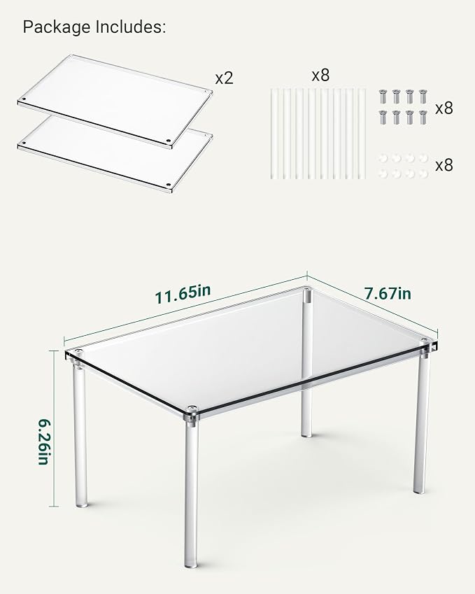 Bobomoment Acrylic Cabinet Organizer, Spice Rack Organizer - Image 4