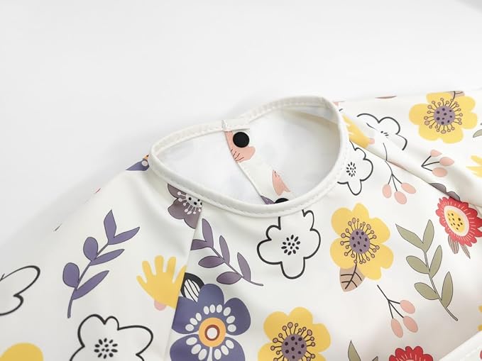 Waterproof Baby Bibs, Infant Toddler Extra Cover Feeding Bib - Image 4