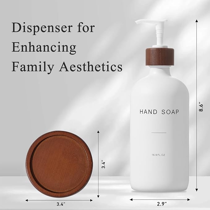 Glass Soap Dispenser, Refillable Hand Soap Dispenser - Image 5