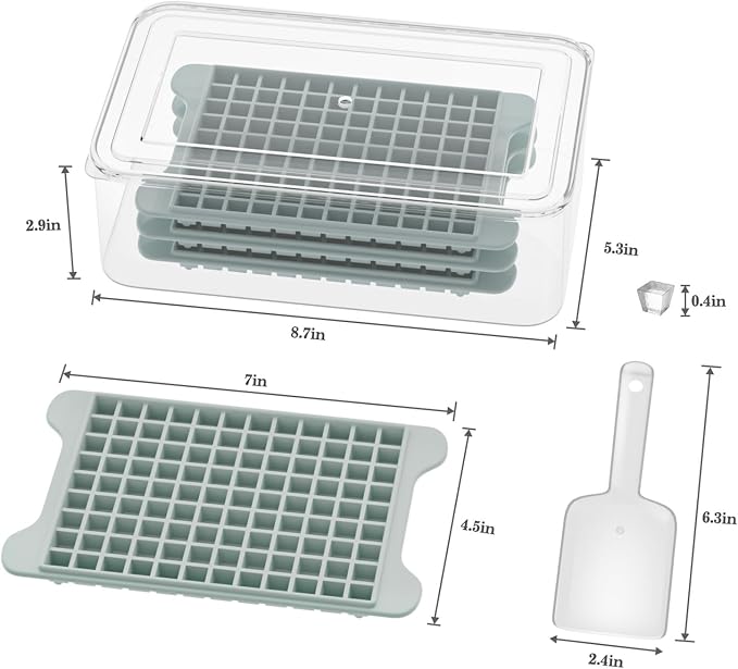 Mini Ice Cube Tray for Freezer: GGUW Nugget Ice Cube Tray - Image 2