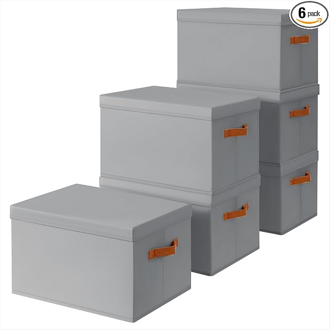 Homsorout Storage Bins with Lids by Homsorout
