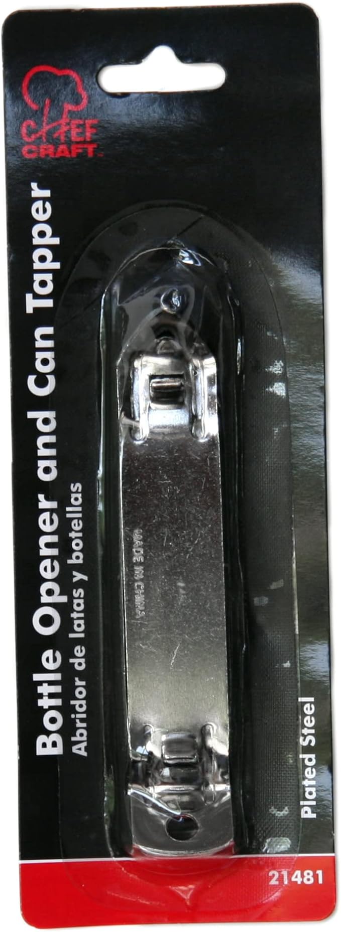 Chef Craft Select Iron Plated Bottle Opener, 4.25 inches in length - Image 2