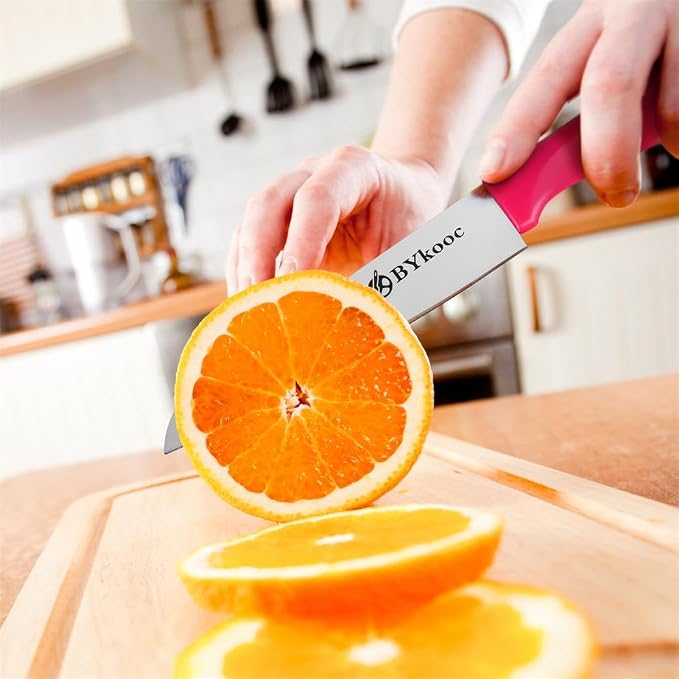 BYkooc 8 pieces Paring Knives, Ultra Sharp Vegetable and Fruit Knife, German - Image 3