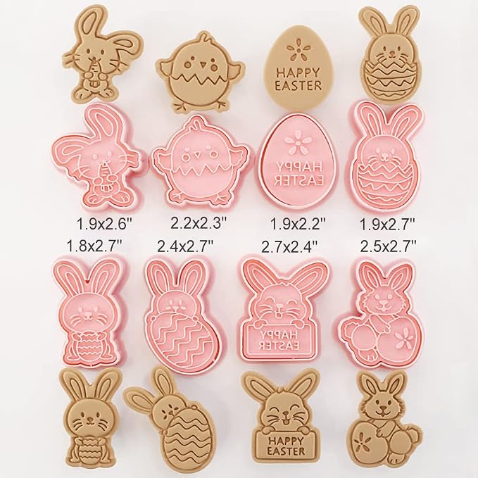 8 Pcs Cookie Cutters Set 3D Holiday Cookie Cutters - Image 4