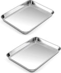 P&P CHEF 10.5 Inch Baking Cookie Sheet, Oven Pan Tray Stainless Steel Sheet Pan by PPCHEF
