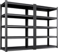 71" Hx35 Wx16 DMetal Garage Shelving 5 Tier Storage Shelves, Adjustable Heavy by Unknown