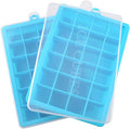 Ice Cube Tray, Silicone Square Ice Trays Easy Release Stackable Ice Cube Mold by Guardians