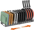Housolution Cutting Board Organizer Rack, Expandable Baking Tray and Cookie by Housolution