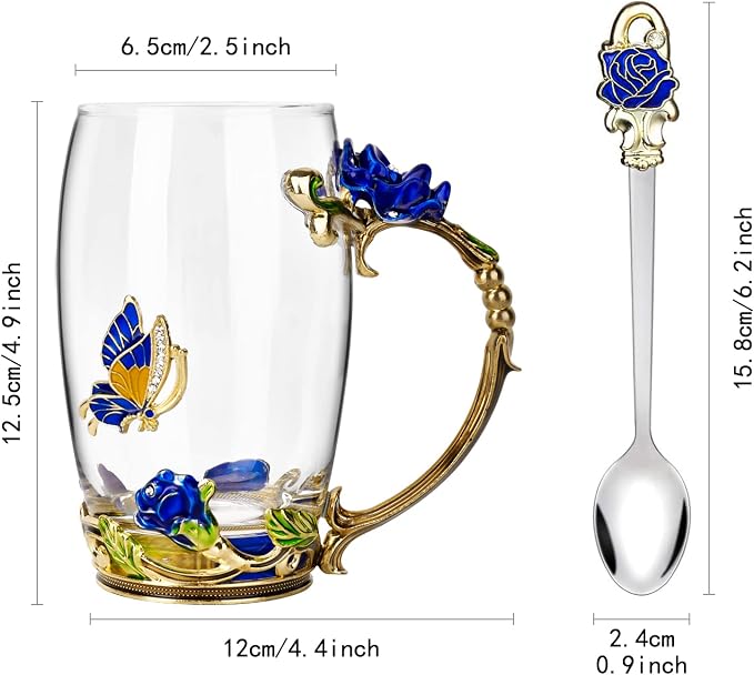 OEAGO Gifts for Mom Women Mothers Day Glass Coffee Enamels Mug Best Birthday - Image 2
