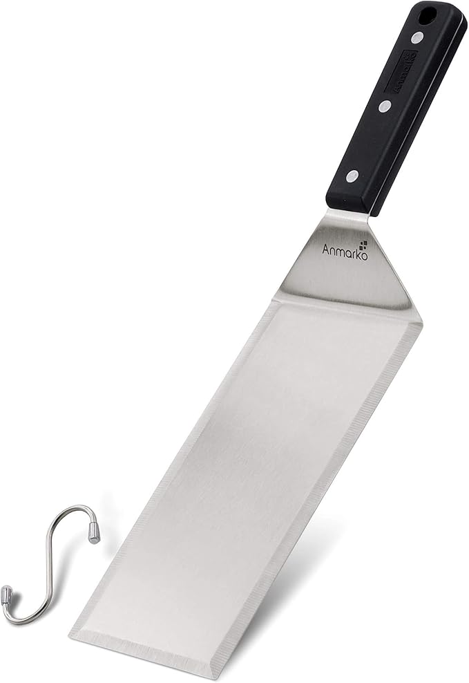 Turner 4x8 Stainless Steel Metal Griddle Spatula by Anmarko