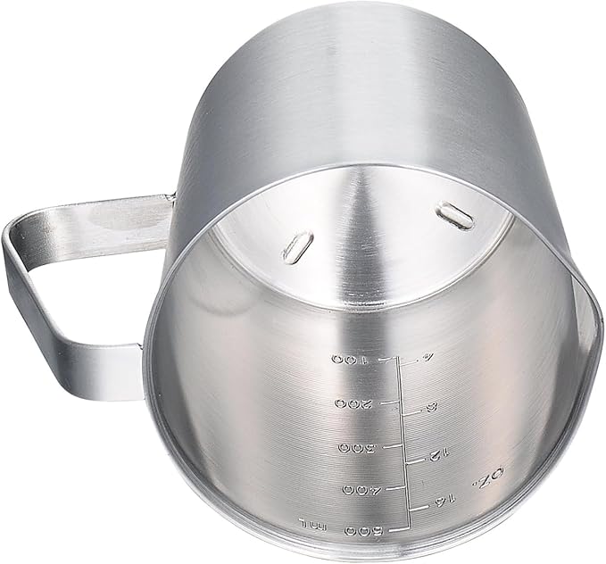 KSENDALO SUS304 Stainless Steel Measuring Cup Pitcher, 16oz/2Cup/500mL Metal - Image 2