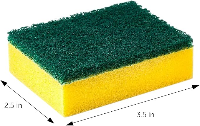 DecorRack 40 Pack Kitchen Sponges, Heavy Duty, Non-Scratch Cleaning Scrub - Image 3