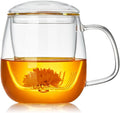 DOPUDO Large Glass Tea Cup, 25.6 oz Borosilicate Glass Tea Mug by DOPUDO