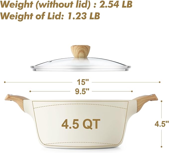 SENSARTE Ceramic Nonstick Stock Pot - Image 6