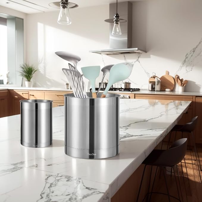 KSENDALO Stainless Steel Utensil Holder - Image 8
