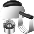 Pastry Cutter Biscuit Cutter Dough Cutters, Stainless Steel Butter Pastry by MINOANT
