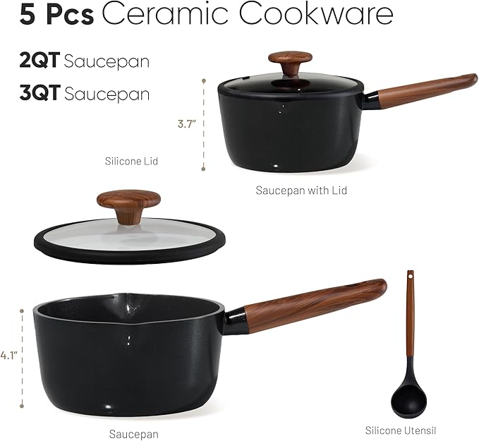 CAROTE 2QT & 3QT Sauce Pan Sets - Image 2