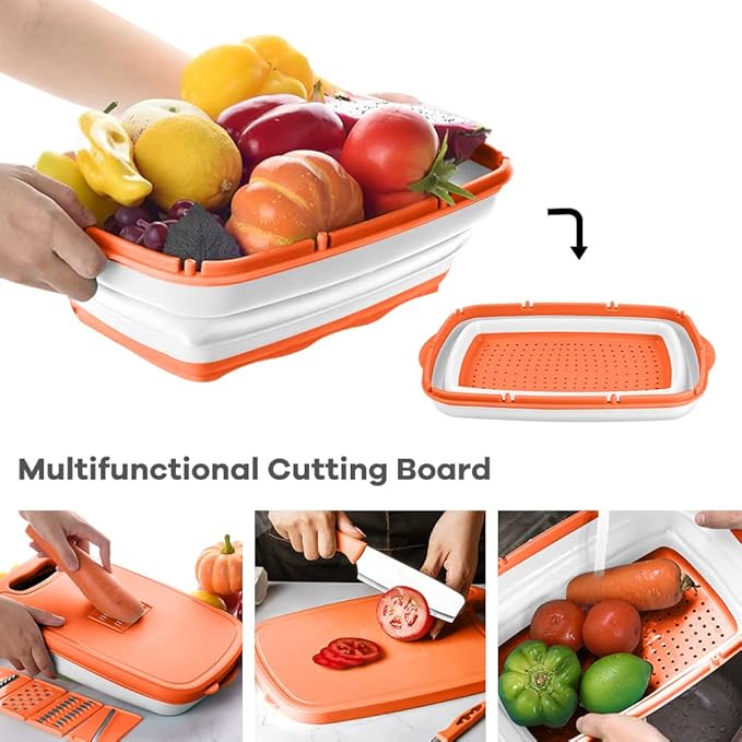 Gintan Camping Cutting Board, 9-in-1 Collapsible Chopping Board - Image 6