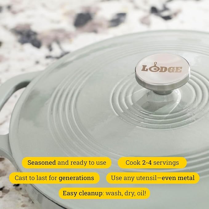 Lodge Essential Enamel Braiser - Image 4