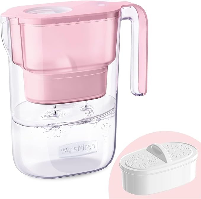 Waterdrop PT-05P Water Filter Pitcher, 7-Cup Capacity, NSF Certified, 5X Longer by Waterdrop