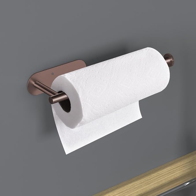 VAEHOLD Adhesive Paper Towel Holder Under Cabinet Wall Mount - Image 8