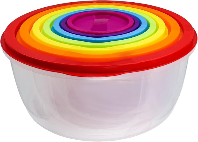 7Pcs Round Mixing Bowl Set Salad Bowl by SCWBOEII