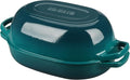 EDGING CASTING Enameled Cast Iron Oval Dutch Oven Pot by EDGINGCOOKWARE