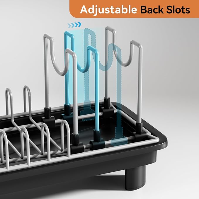 Laveshop Small Dish Drying Rack, Compact Dish Drainer - Image 2