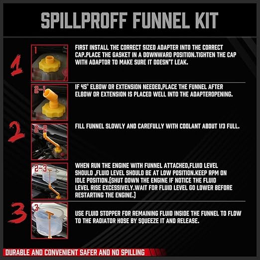 Ultimate No Spill Coolant Funnel Kit - Image 6