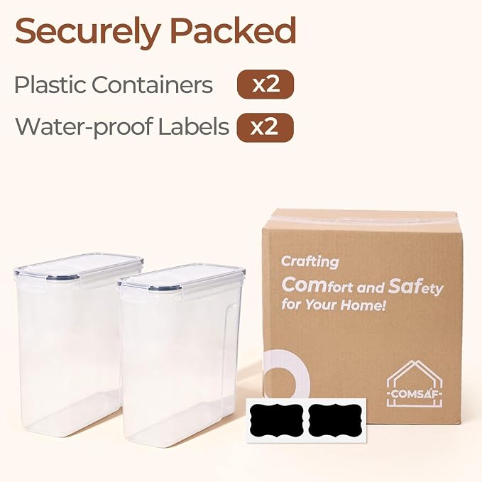 ComSaf 6.7Qt Cereal Storage Container Set of 2 - Image 8