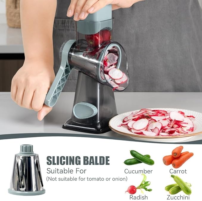 KEOUKE Rotary Cheese Grater Pro 6 in 1 - Image 5