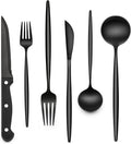 EWFEN 24-Piece Black Silverware Set by EWFEN