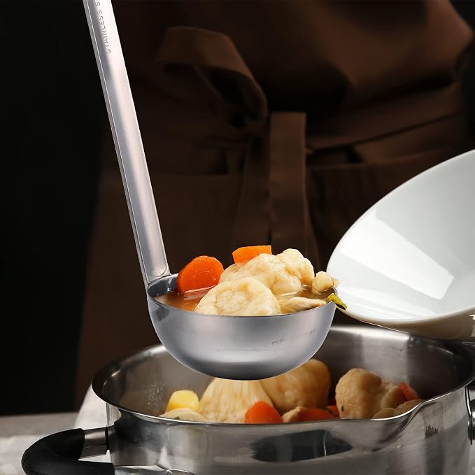 Cunhill 5 Pcs Soup Ladles Stainless Steel Serving Ladles - Image 6
