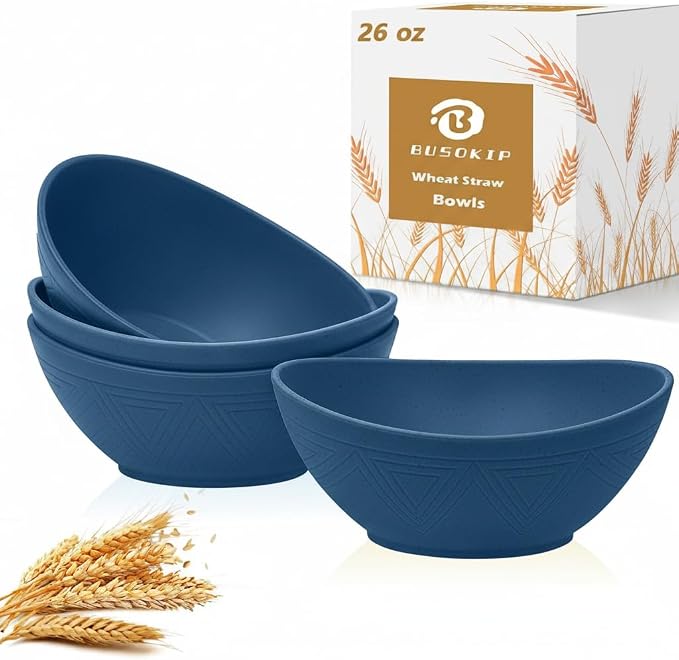 Wheat Straw Bowl 26 OZ by BUSOKIP