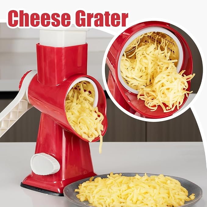 Cheese Grater Hand Crank Rotary Vegetables Shredder - Image 7