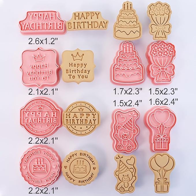 8 Pcs Cookie Cutters Set 3D Holiday Cookie Cutters - Image 5