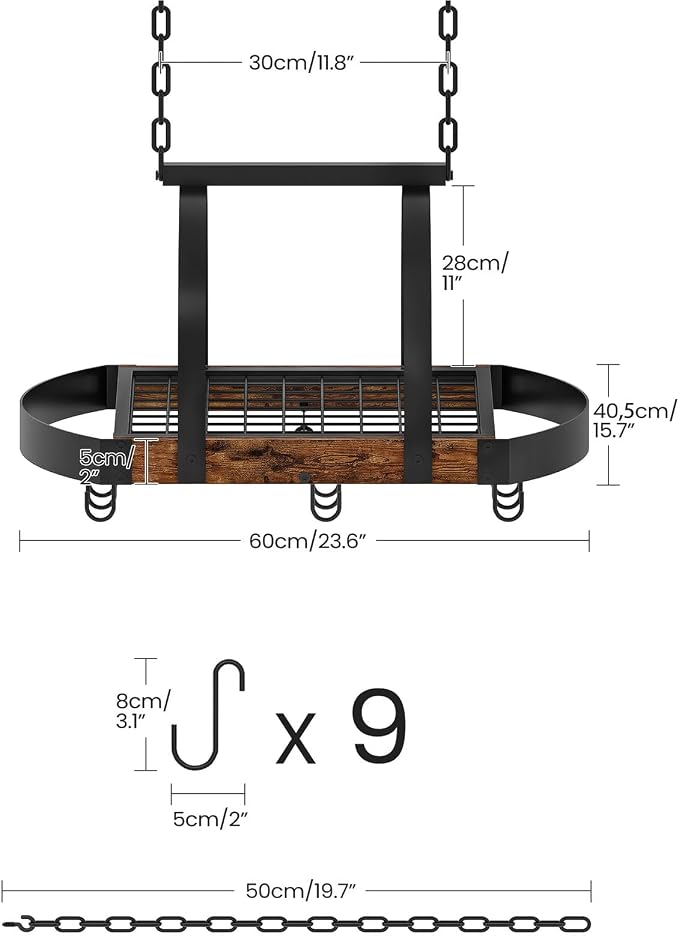 CHOEZON Hanging Pot Rack, Pot Hanger - Image 3