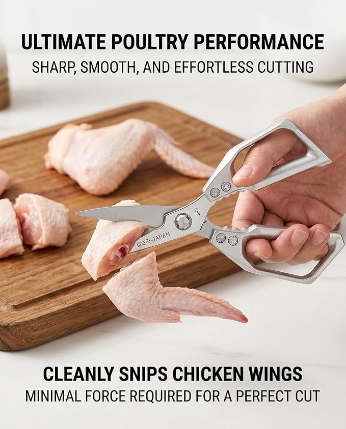 Heavy Duty Poultry Shears, Stainless Steel Kitchen Scissors - Image 3