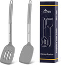 HOTEC Silicone Spatula Set of 2 Heat-Resistant 600°F & BPA-Free Kitchen by Hotec