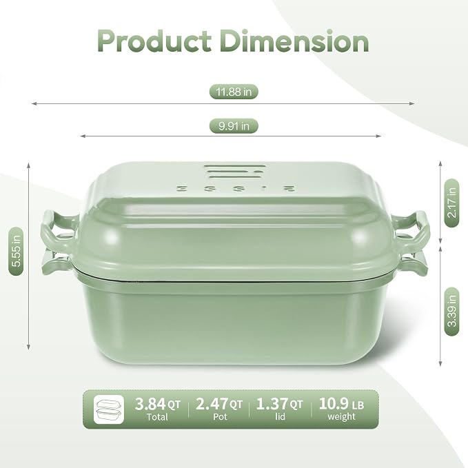 Enameled Cast Iron Dutch Oven Pot - Image 2