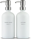 MaisoNovo Soap Dispenser 2-Piece Set | 16.9oz White Bottles by MaisoNovo-TheArtofSustainableLiving