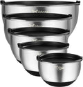 Wildone Mixing Bowls with Airtight Lids, Stainless Steel Nesting Mixing Bowls by Wildone