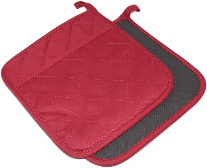 2Pcs Cotton and Neoprene Oven Pads Pot Holders by YEKOO