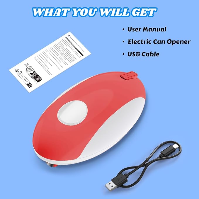 USB Rechargeable Electric Can Opener – Battery Operated, One Touch Automatic - Image 7