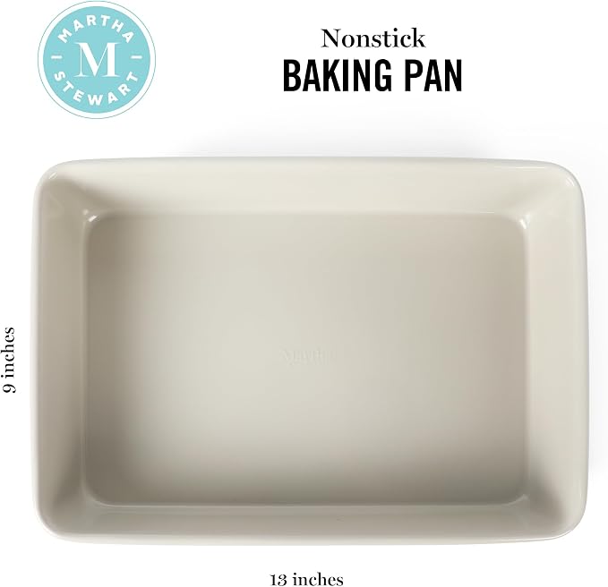 Martha Stewart Gallen 13 x 9 Inch Rectangular Nonstick Carbon Steel Cake/Baking - Image 2