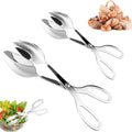 2 PACK Buffet Tongs, Stainless Steel Salad Tongs, Serving Tongs by Panxxsen